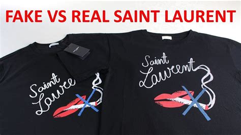 ysl shirt fake vs real